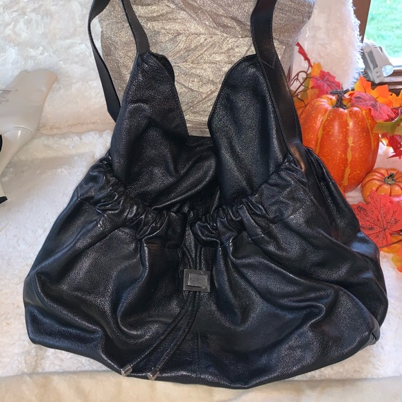 NWT Burberry Black Shimmer Whetherby Bag